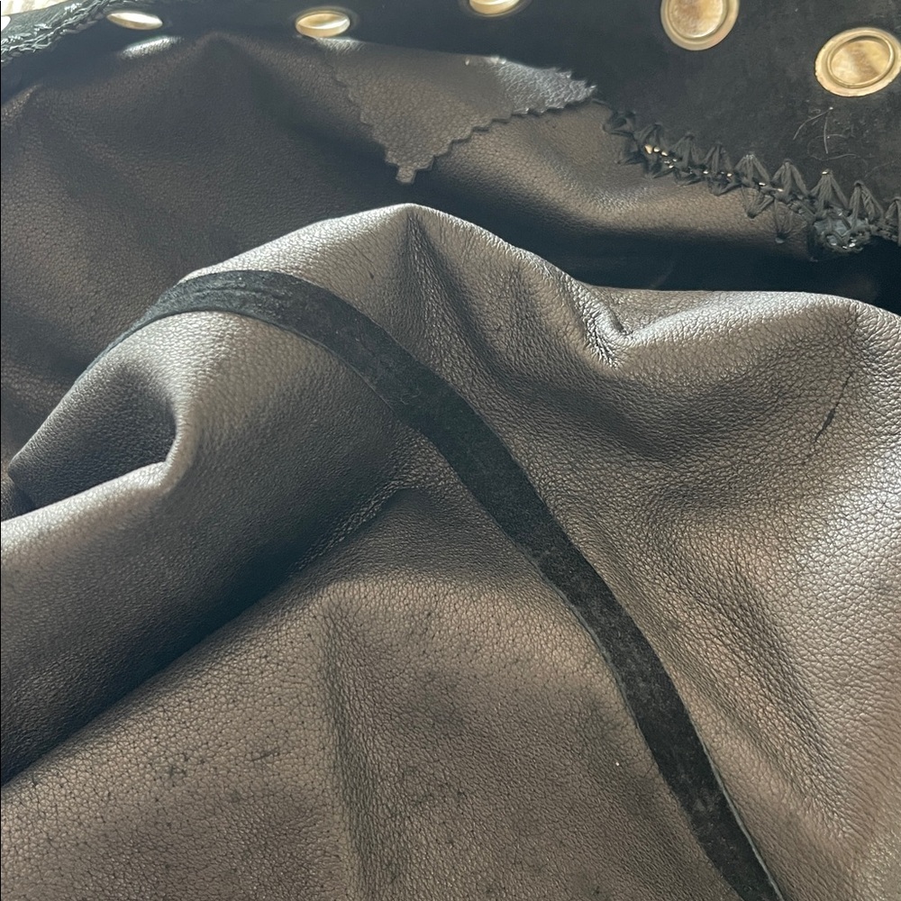 Cache Black Suede Women's Jacket with Eyelet Detailing - Picture 13 of 13